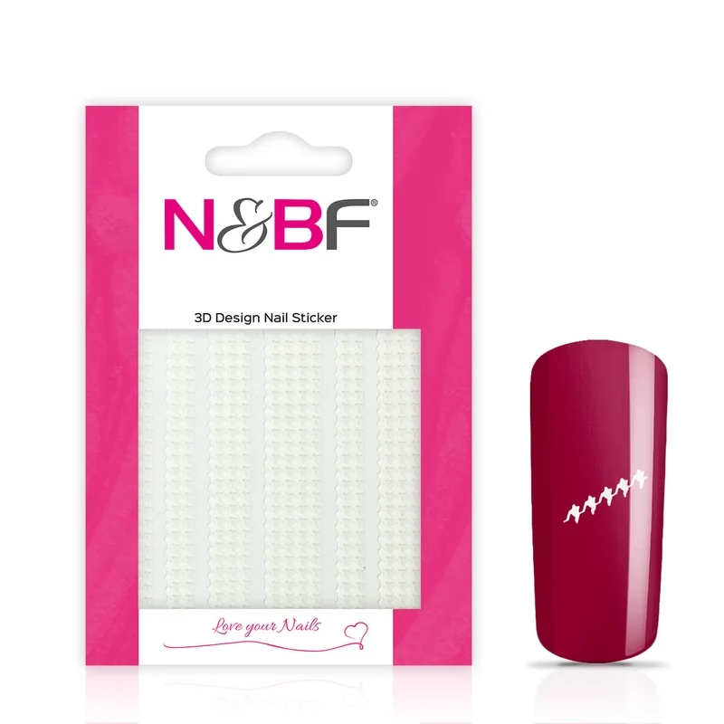 Nagelsticker Fancy Fence White