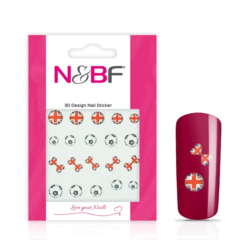 Nail Tattoos Fussball UK Flags