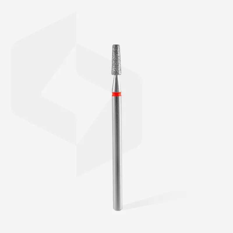 STALEKS PRO Needle cone, Diamond nail drill bit frustum red EXPERT head diameter 2,5 mm / working part 8 mm FA70R025/8