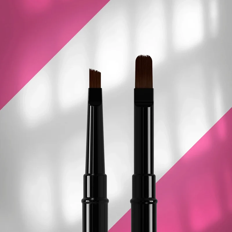 STALEKS PRO Double-ended brush EXPERT for gel 11 mm / for gel 7 mm, nail brush NBE-06/10