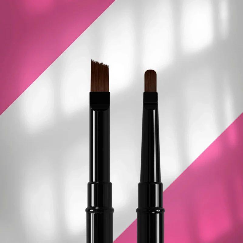 STALEKS PRO Double-ended brush EXPERT for gel 7 mm / for gel 9 mm, nail brush NBE-04/09