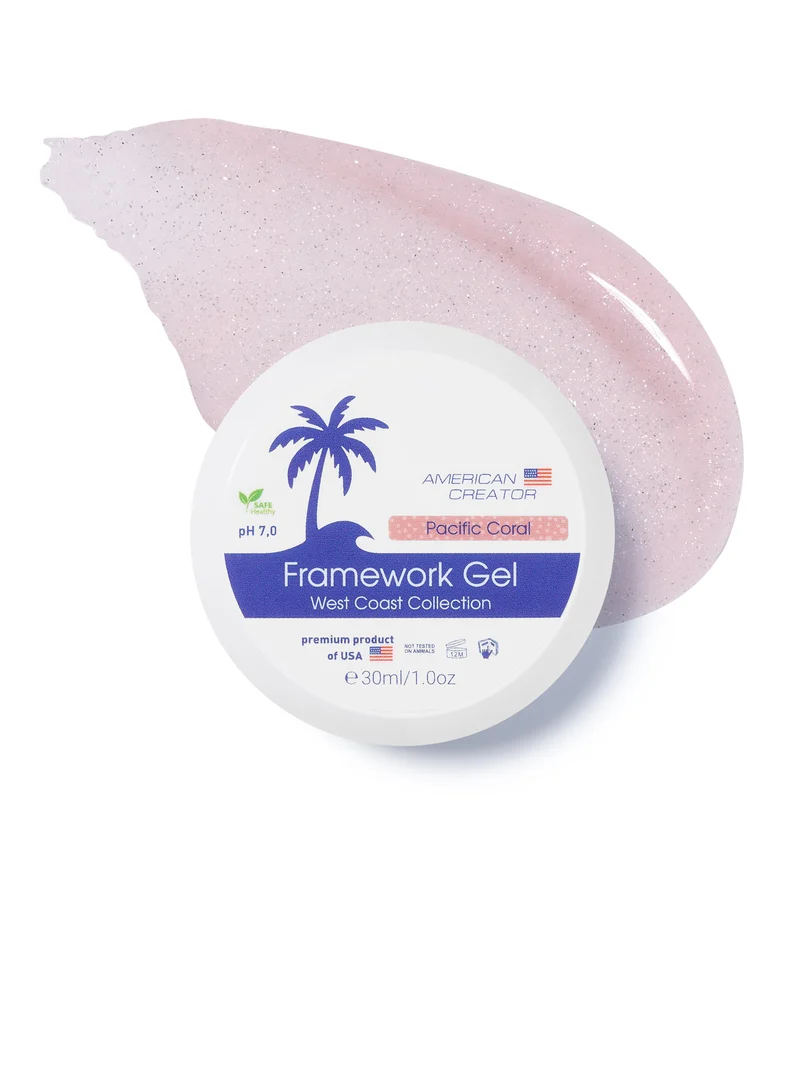 American Creator West Coast Framework Gel Pacific Coral 30ml