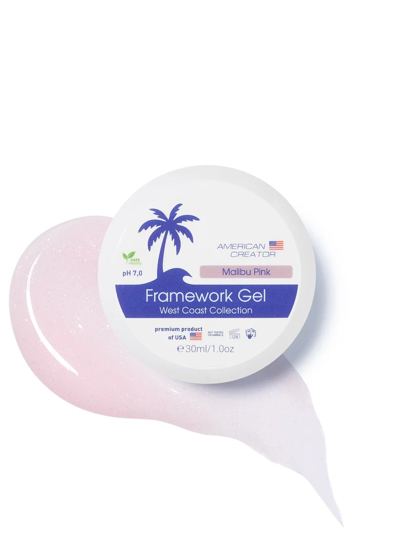 American Creator West Coast Framework Gel Malibu Pink 30ml