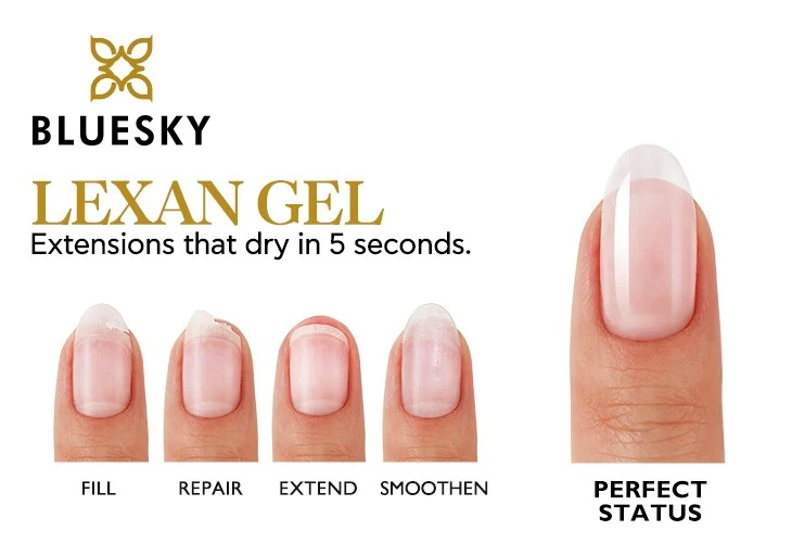 BLUESKY Lexan Gel 30 ml - Reparieren, Verlängern, Stärken in nur 5 Sekunden