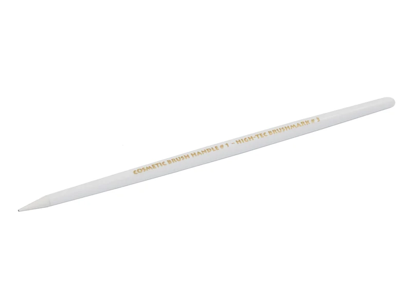 Kosmetik Brush Handle #3 Punkt fein Weiß