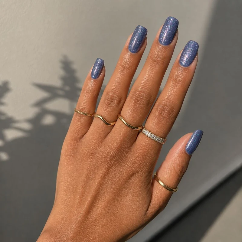 3in1 UV Gellack - 90304 - glitter blau lila