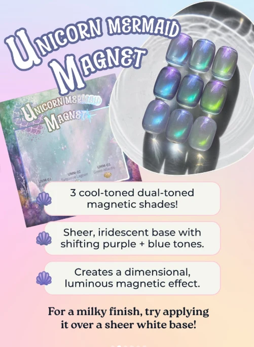 Kokoist Unicorn Mermaid magnet gel UMM-01 Blue Ocean
