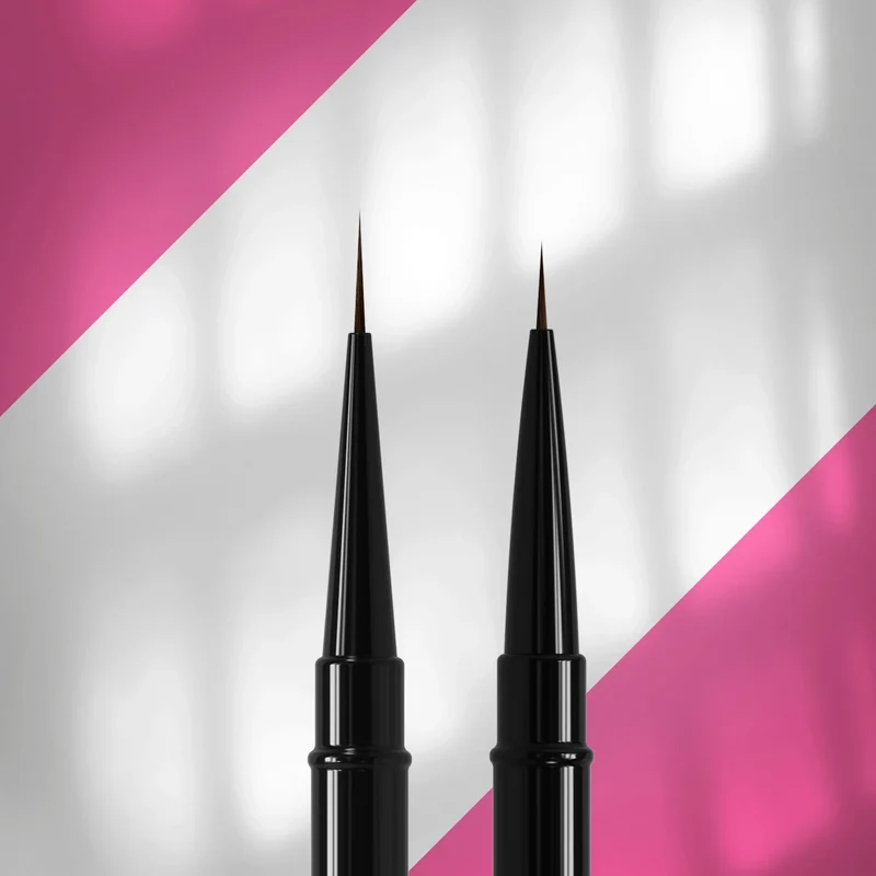 STALEKS PRO Double-ended brush EXPERT liner 7 mm / liner 10 mm, nail brush NBE-01/03