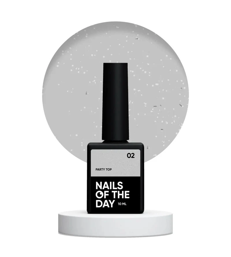 02 PARTY TOP - Top Coat (No Wipe) 10ml NAILS OF THE DAY