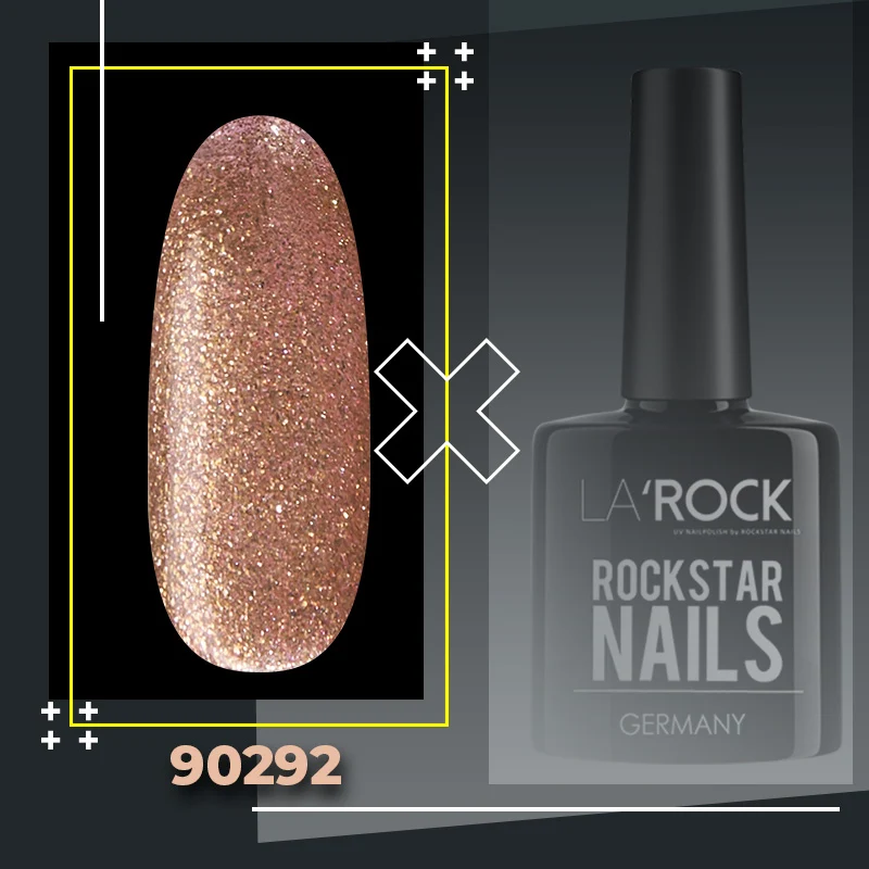 3in1 UV Gellack - 90292 - rose gold glitter – Braun