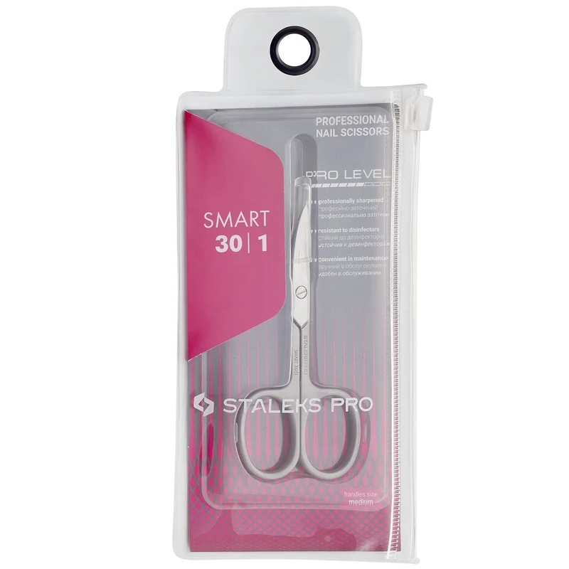 STALEKS PRO Smart 30 cuticle nail scissors, manicure nail tools, cuticle cutter SS-30-1