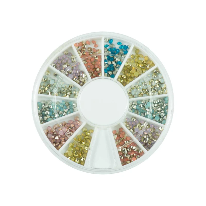 Strasssteine Rondell V-Form Multi Color 720 Stück