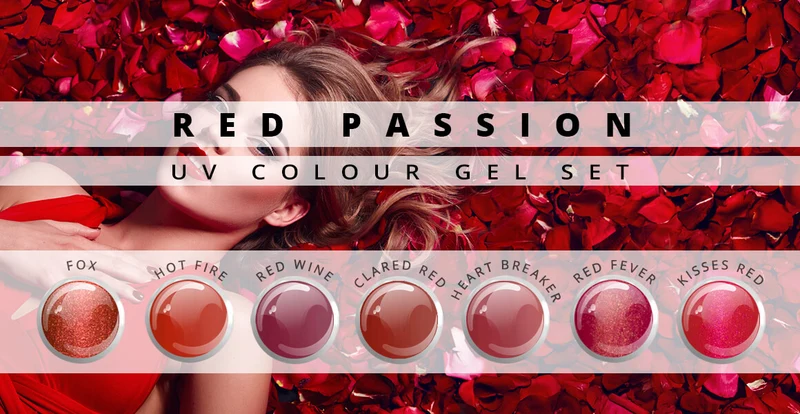 Red Passion Farbgel 7er Set
