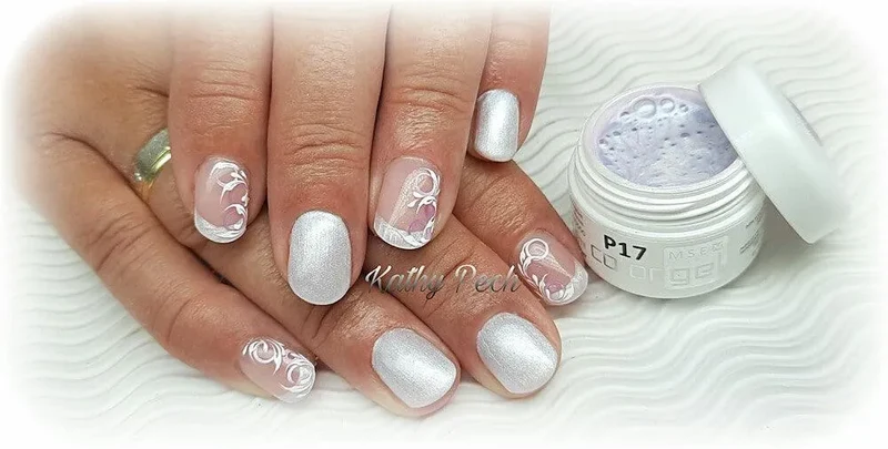 #P-17 Mother of Pearl EFFEKT Color Gel 5ml Weiss