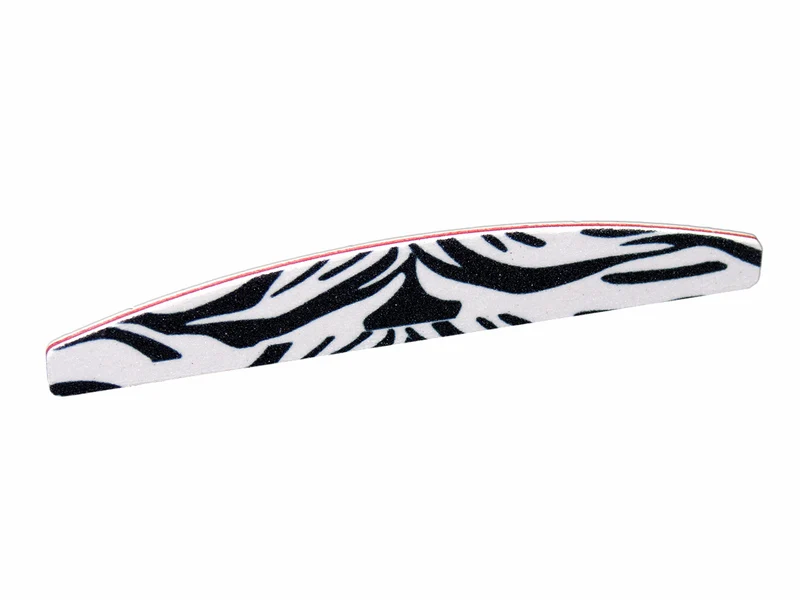 Profi Nagelfeilen Trapez Zebra Design 10er Set