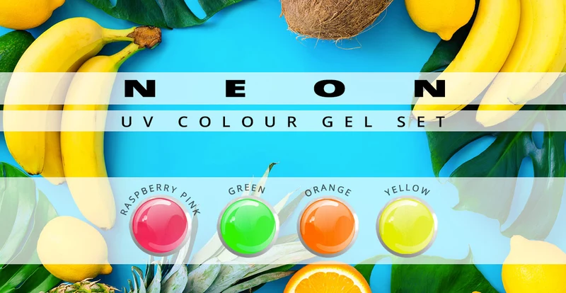 Neon Farbgel 4er Set