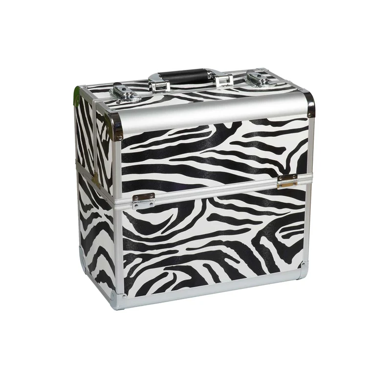 Mobiles Nagelstudio Mega Set Koffer Zebra Design