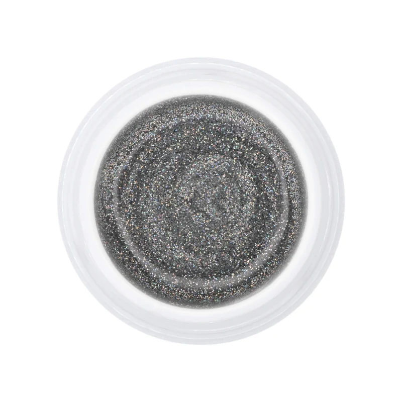 Glitter Farbgel Silver Multicolor 5ml