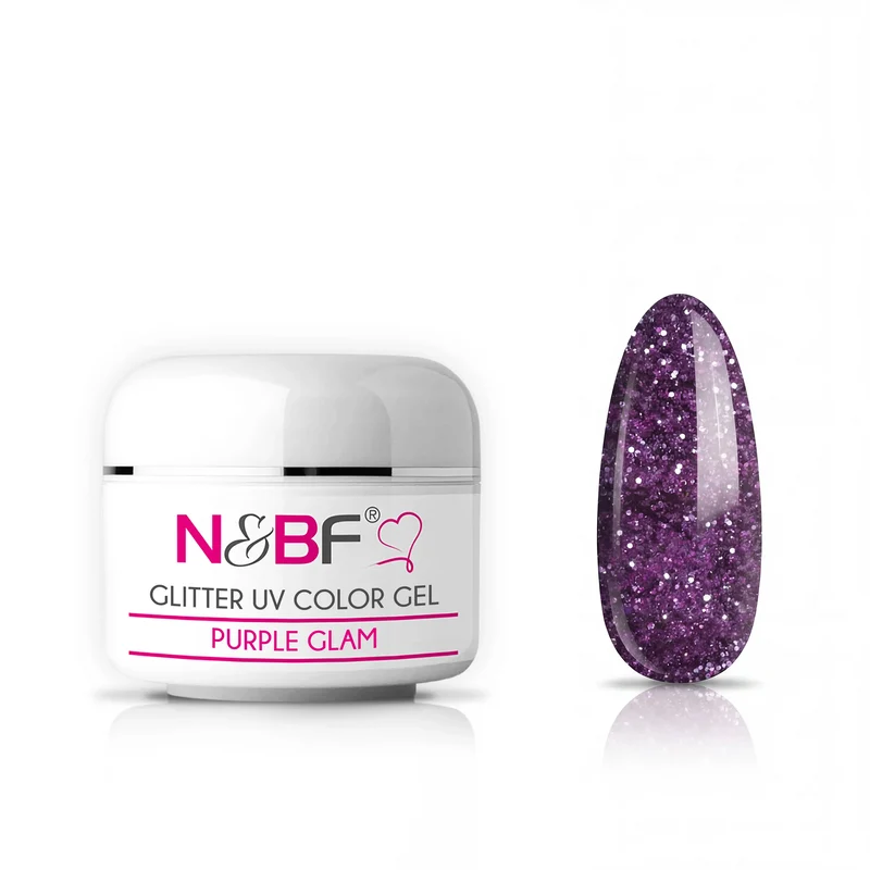 Glitter Farbgel Purple Glam 5ml