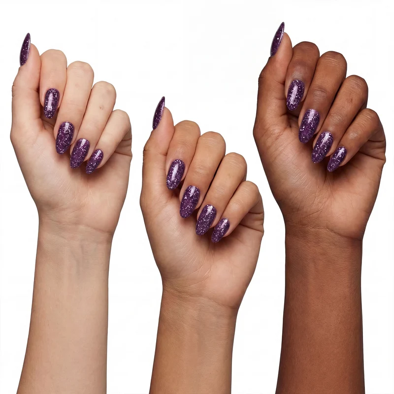 Glitter Farbgel Purple Glam 5ml