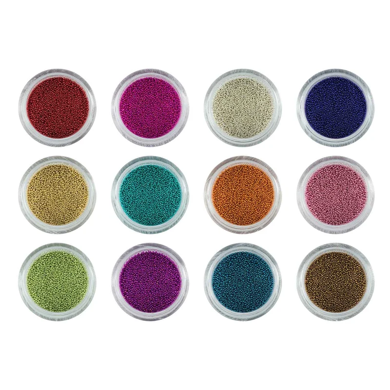 Mini Glas Perlen 12er Set