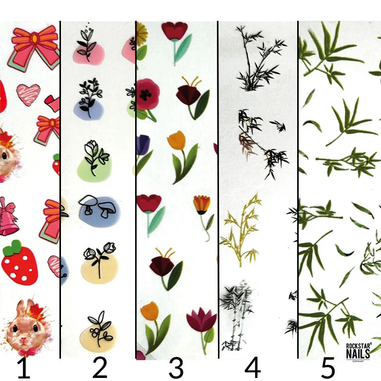 Transferfolien 10er Box - grafische Muster Art. 95628
