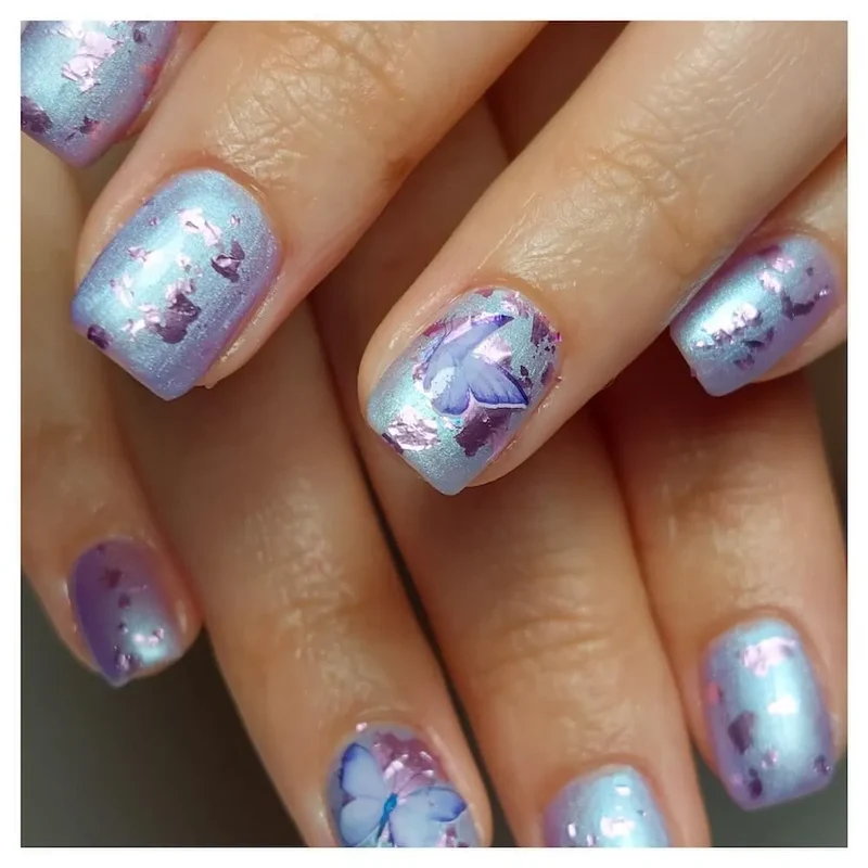 #P-14 Mother of Pearl EFFEKT Color Gel 5ml Violett