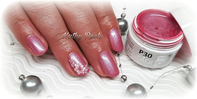 #P-30 Mother of Pearl EFFEKT Color Gel 5ml Pink