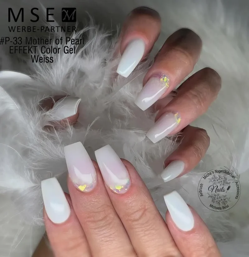 #P-33 Mother of Pearl EFFEKT Color Gel 5ml Weiss
