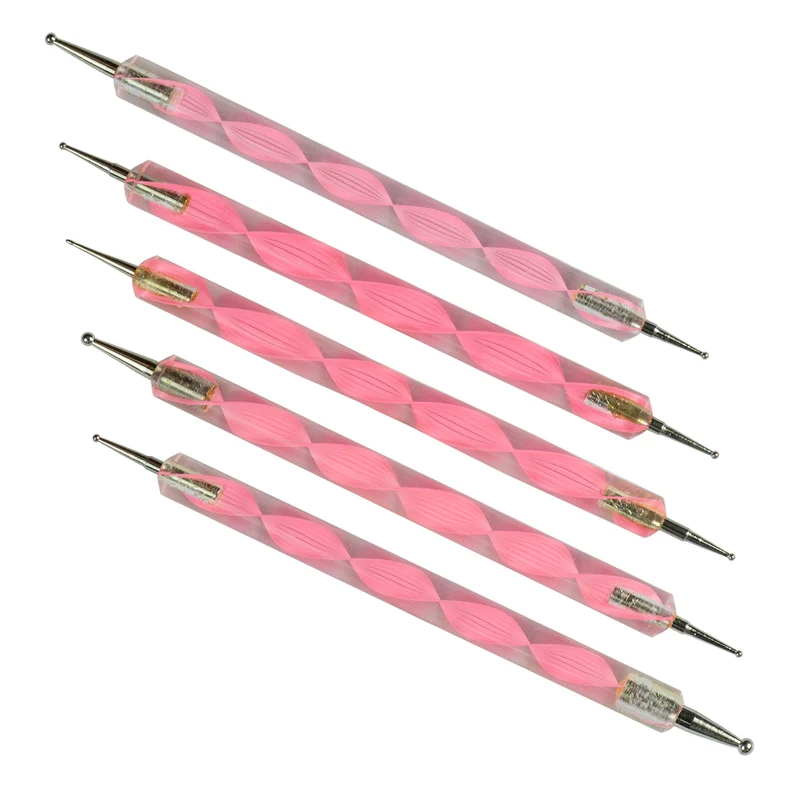 Nailart Dotting Pen Rosa 5er Set