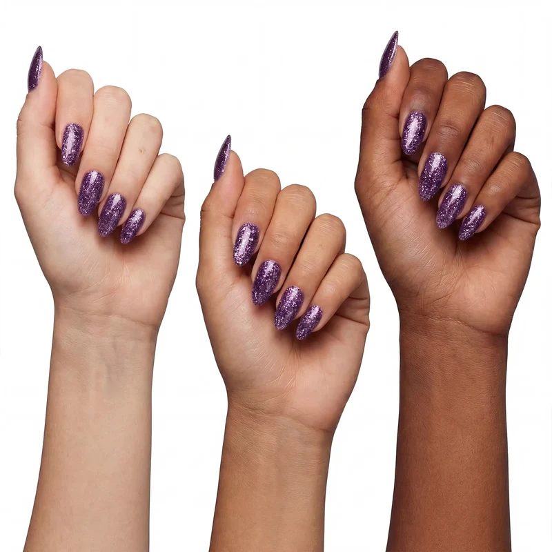 Selection Line Glimmer UV Nagellack Light Purple 15ml