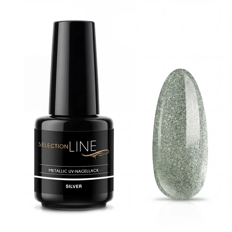 Selection Line Metallic UV Nagellack Silver 15ml