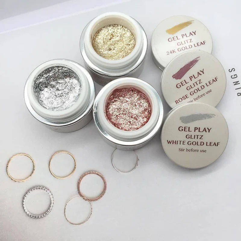Gel Play® Glitz Rose Gold Leaf