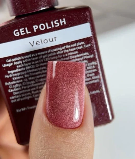 TEXTILE - Cat Eye Gel Polish Collecton Set (6stx15ml) + Aufkleber Stickers für tips HEYLOVE
