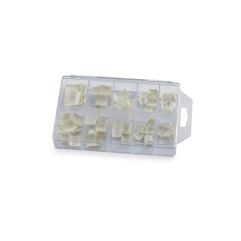 French Nagel Tips milchig Sortierbox 100 Stück
