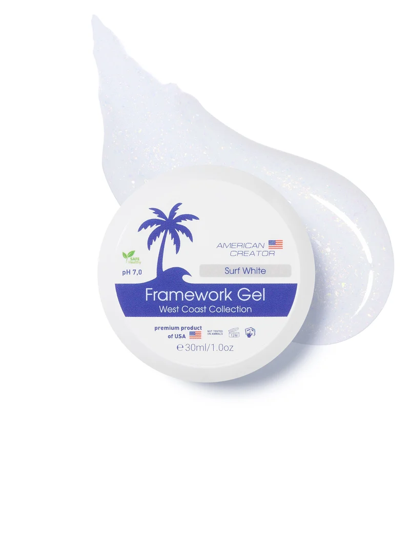American Creator West Coast Framework Gel Surf White 30ml