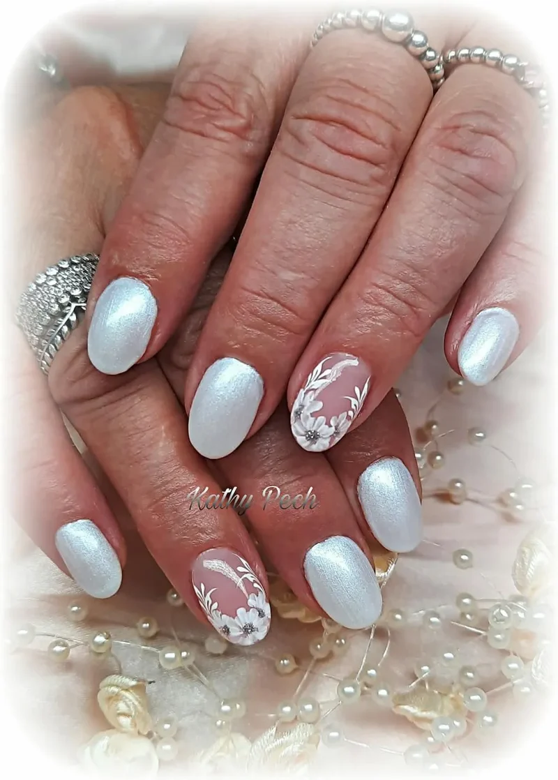 #P-02 Mother of Pearl EFFEKT Color Gel 5ml Weiss