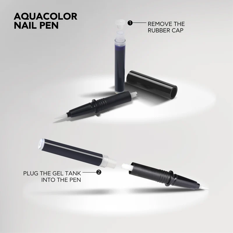 BLUESKY Aquacolor Nail Pen 06 Dunkelblau/Lila
