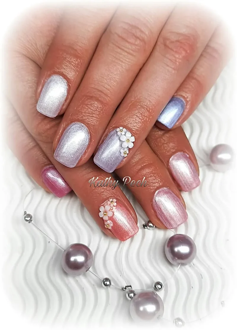 #P-21 Mother of Pearl EFFEKT Color Gel 5ml Violett