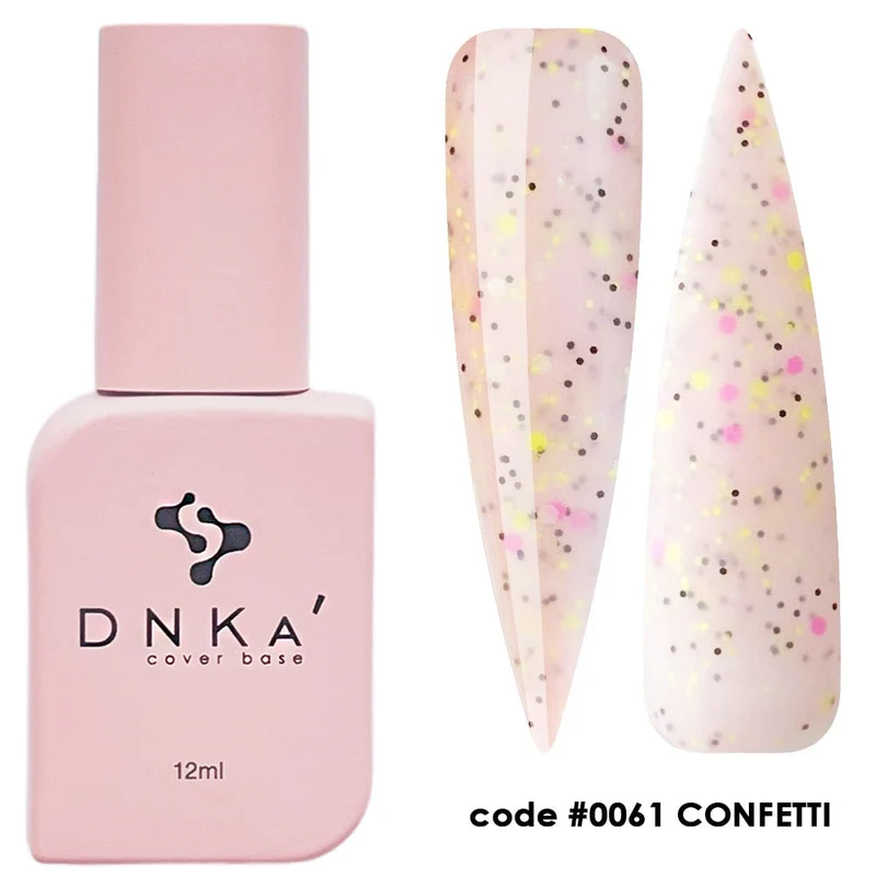 0061 Confetti - Cover Base Coat 12ml DNKa