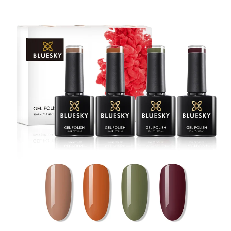 BLUESKY UV/Gel Nagellack Set (AW2103-AW2105-AW2108-AW2112)