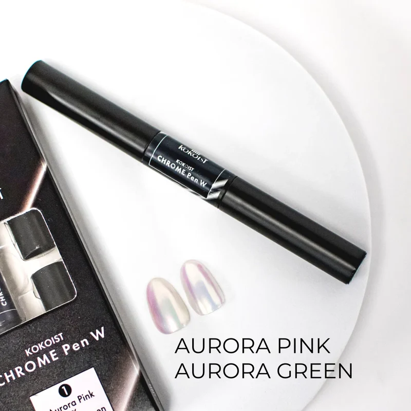 Kokoist W Chrome Pen Aurora Pink x Aurora Green W 01
