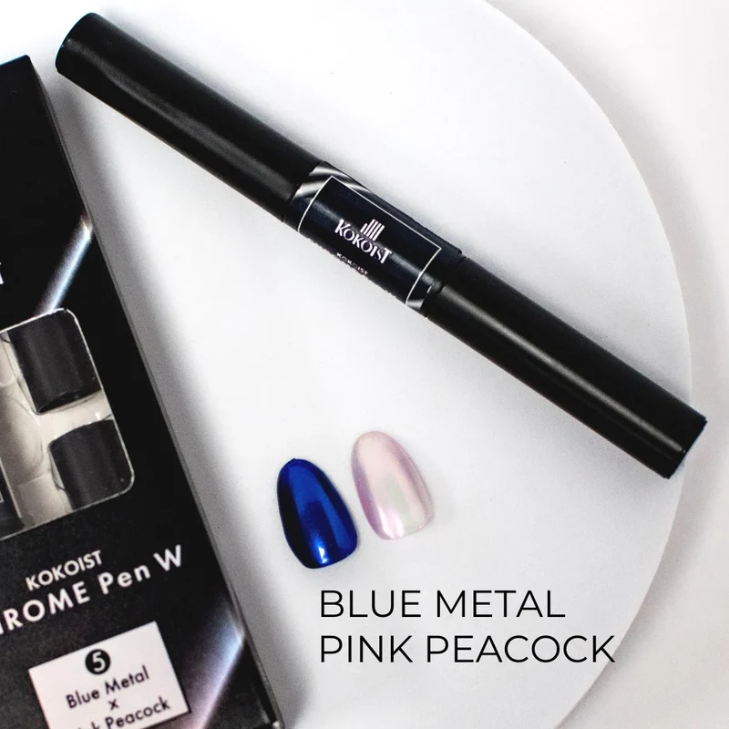 Kokoist W Chrome Pen Blue Metal x Pink Peacock W 05