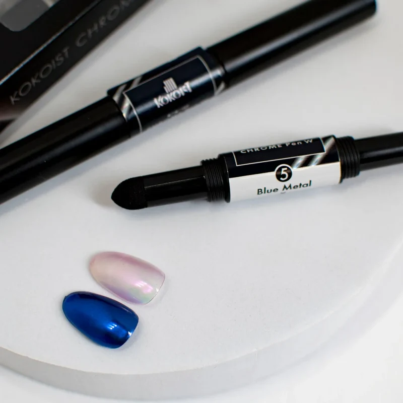 Kokoist W Chrome Pen Blue Metal x Pink Peacock W 05
