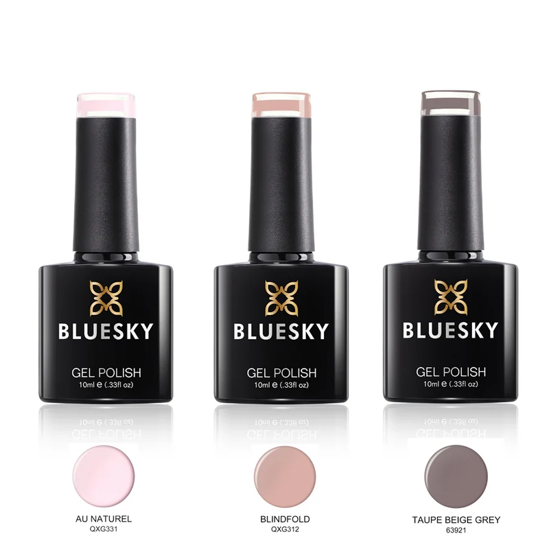 BLUESKY Nude Natural Set: Au Naturel, Blindfold, Taupe