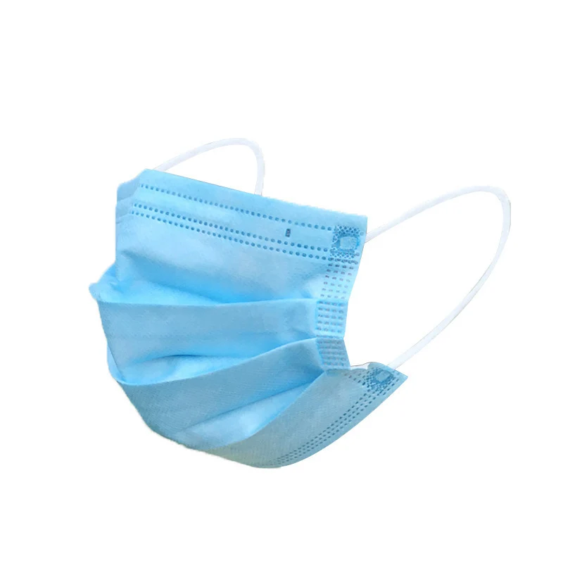 100 x Einweg Masken blau