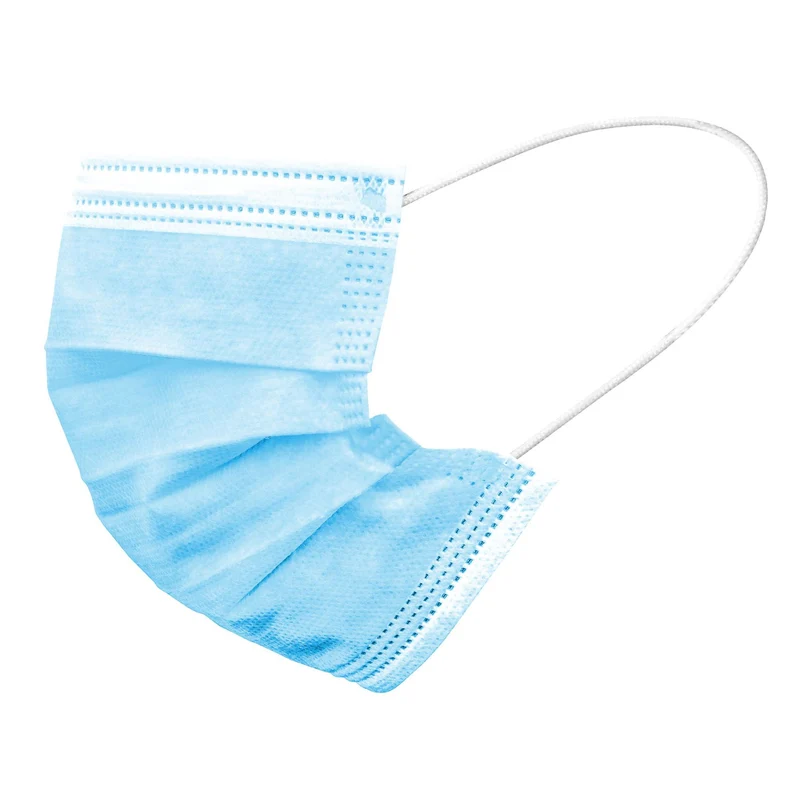 100 x Einweg Masken blau