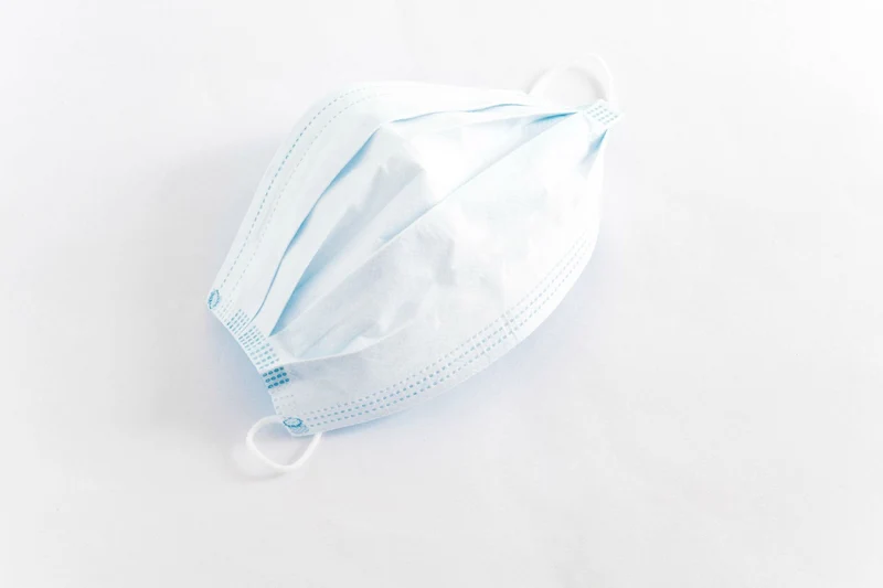 100 x Einweg Masken blau