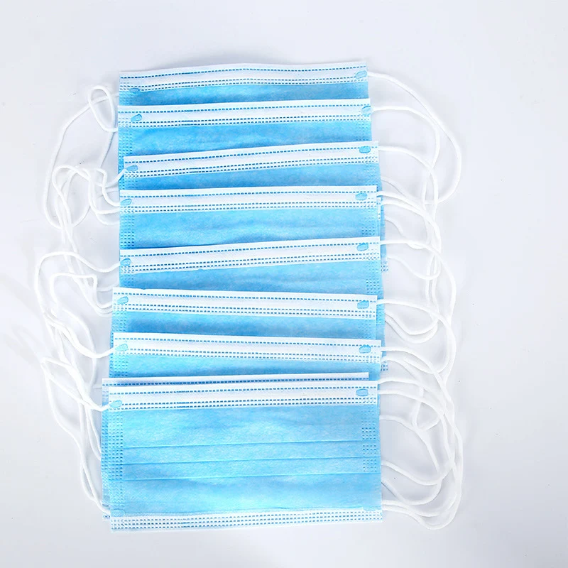 100 x Einweg Masken blau
