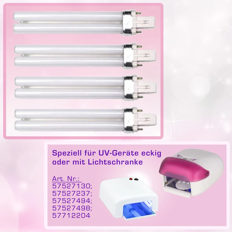9W UV Ersatzröhren 4er Set